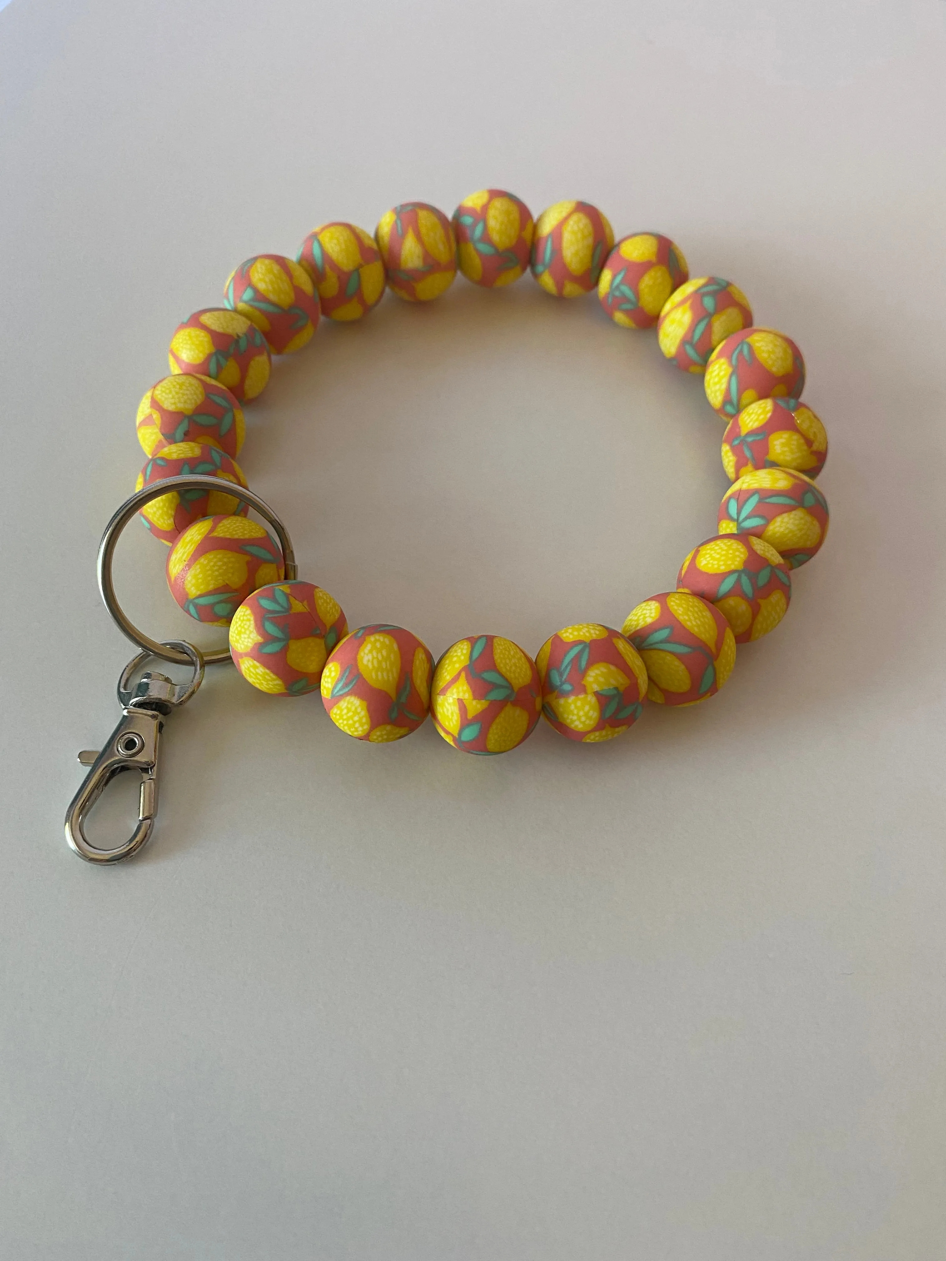 “Fruit Print” Wristlet Keychain