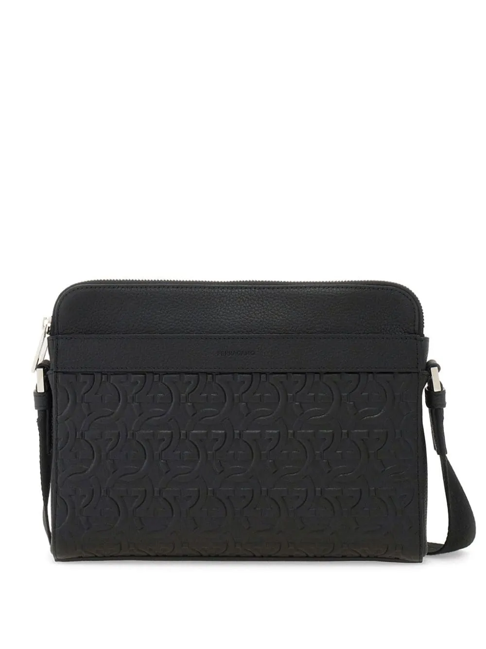 Gancini leather crossbody bag