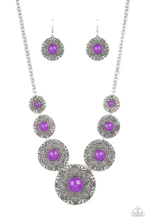 Garden Glade - Purple Necklace
