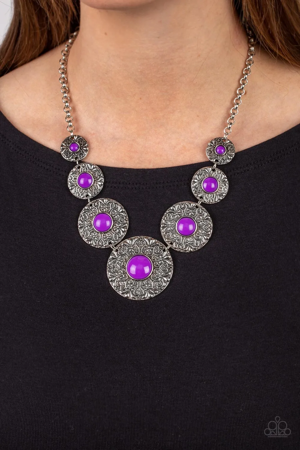 Garden Glade - Purple Necklace