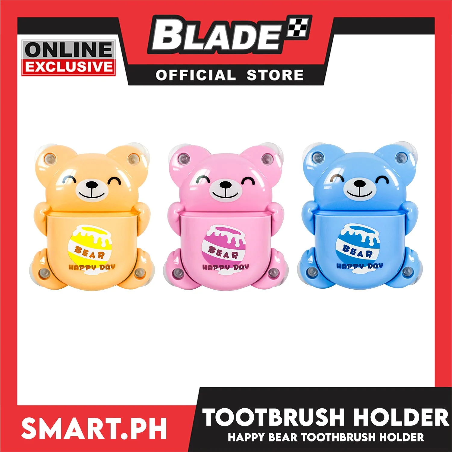 Gifts Toothbrush Holder Bear Design (Assorted Designs and Colors) RB195