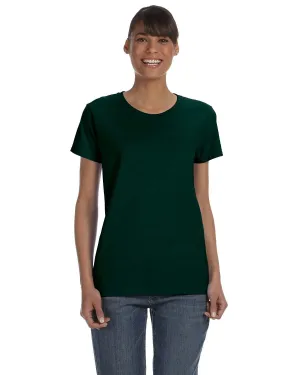 Gildan Ladies Lightweight 100% Cotton T-Shirt | Forest Green