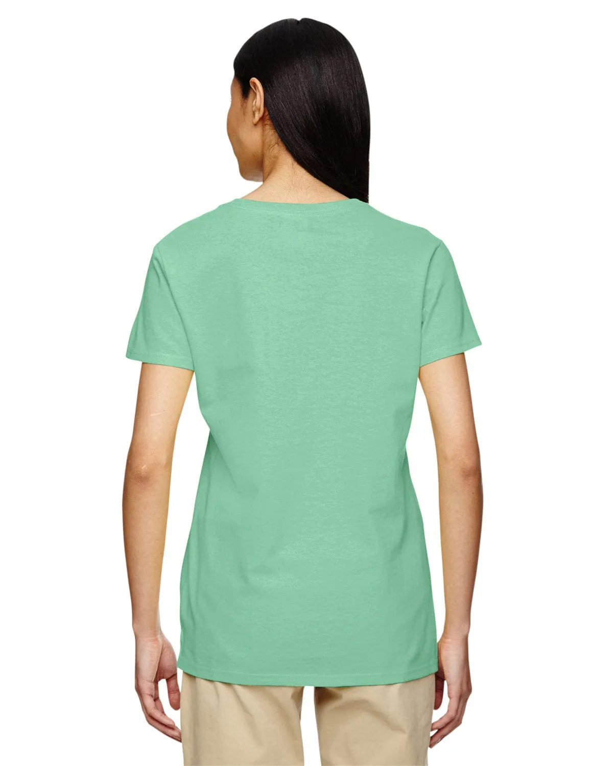 Gildan Ladies Lightweight 100% Cotton T-Shirt | Mint Green