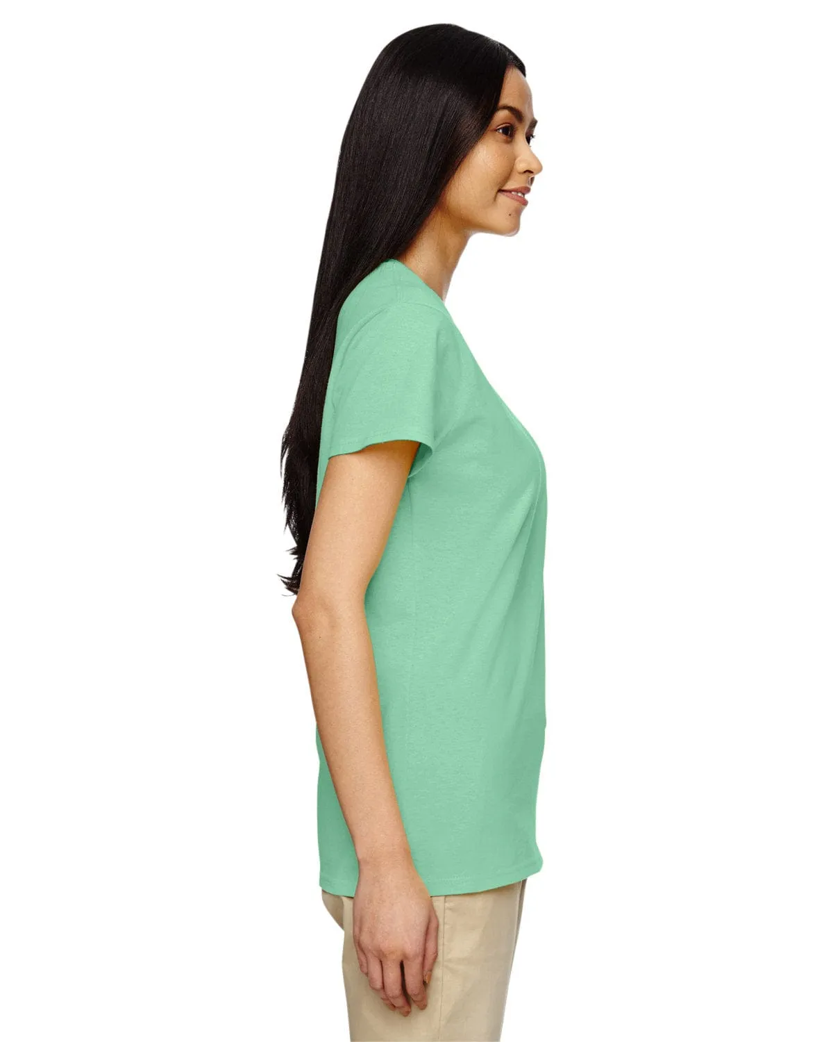 Gildan Ladies Lightweight 100% Cotton T-Shirt | Mint Green