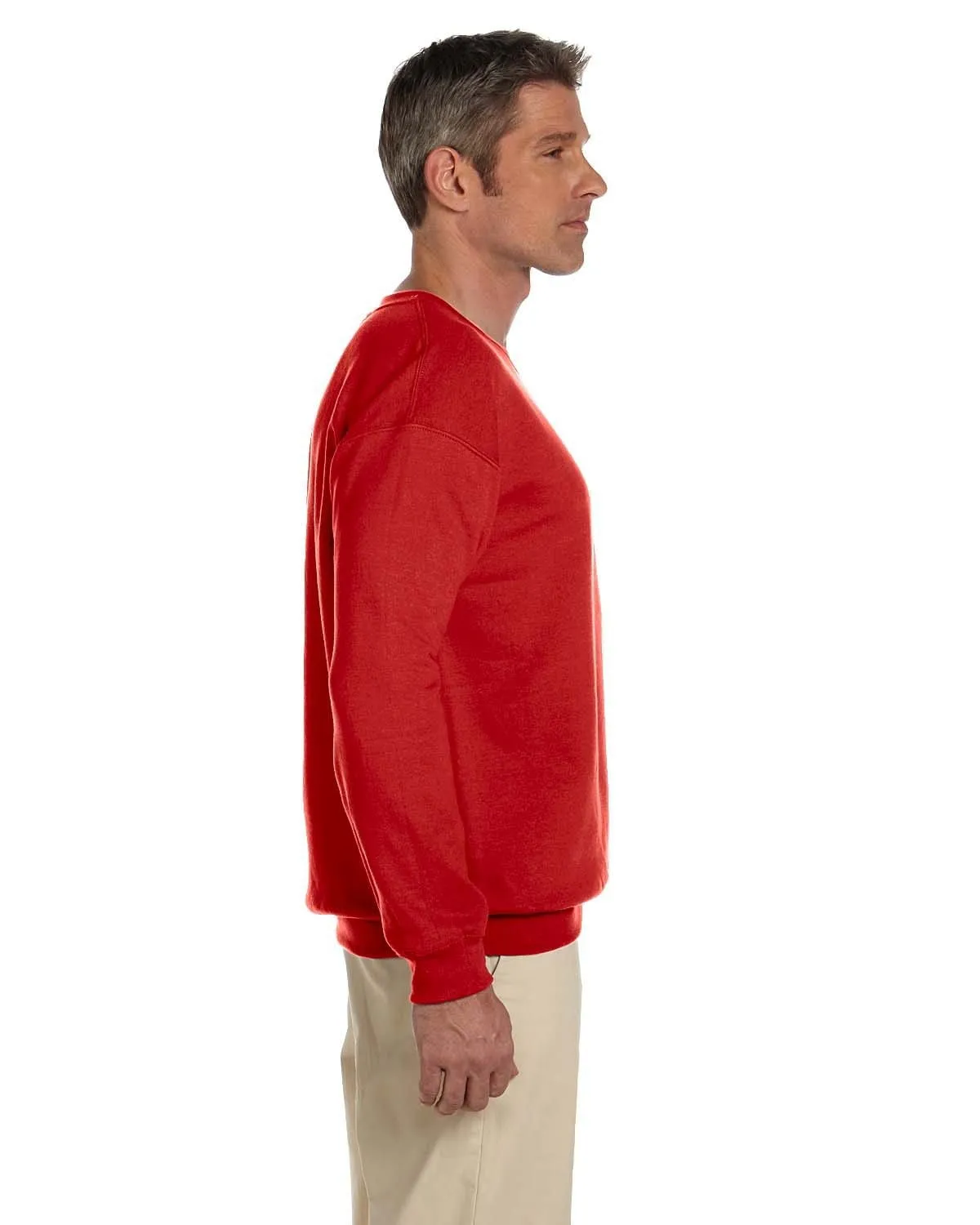 Gildan Lightweight 50/50 Crewneck Sweatshirt | Red
