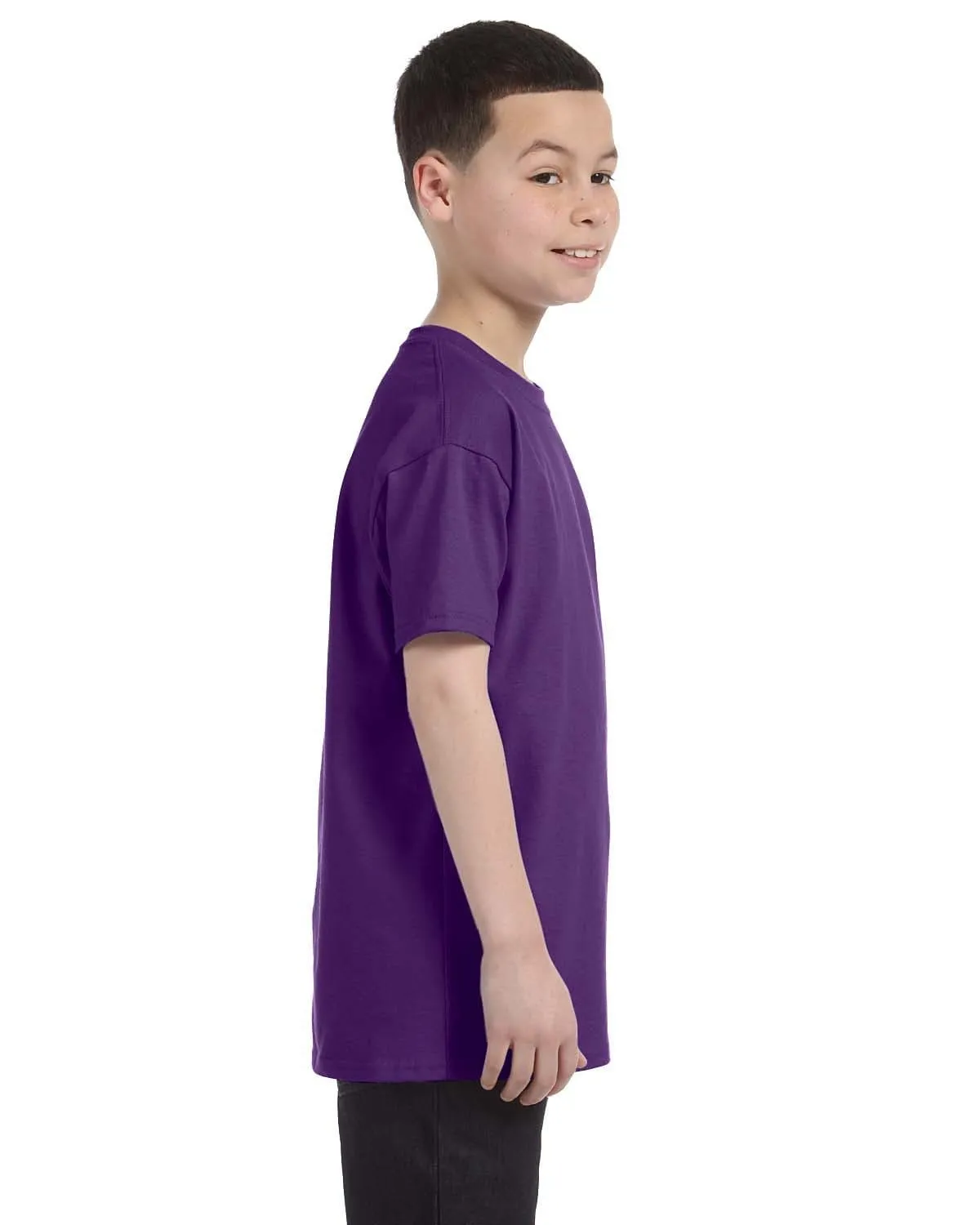 Gildan Youth Lightweight 100% Cotton T-Shirt | Purple