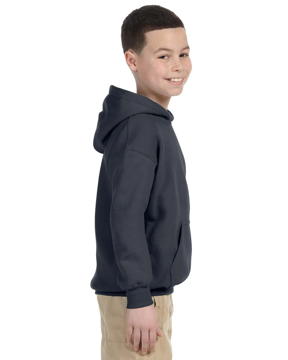 Gildan Youth Lightweight 50/50 Hoodie | Charcoal
