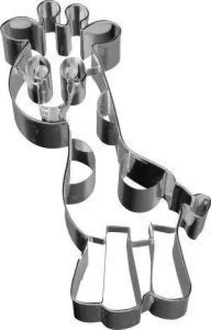 Giraffe Cookie Cutter with Embossed Detail 11cm