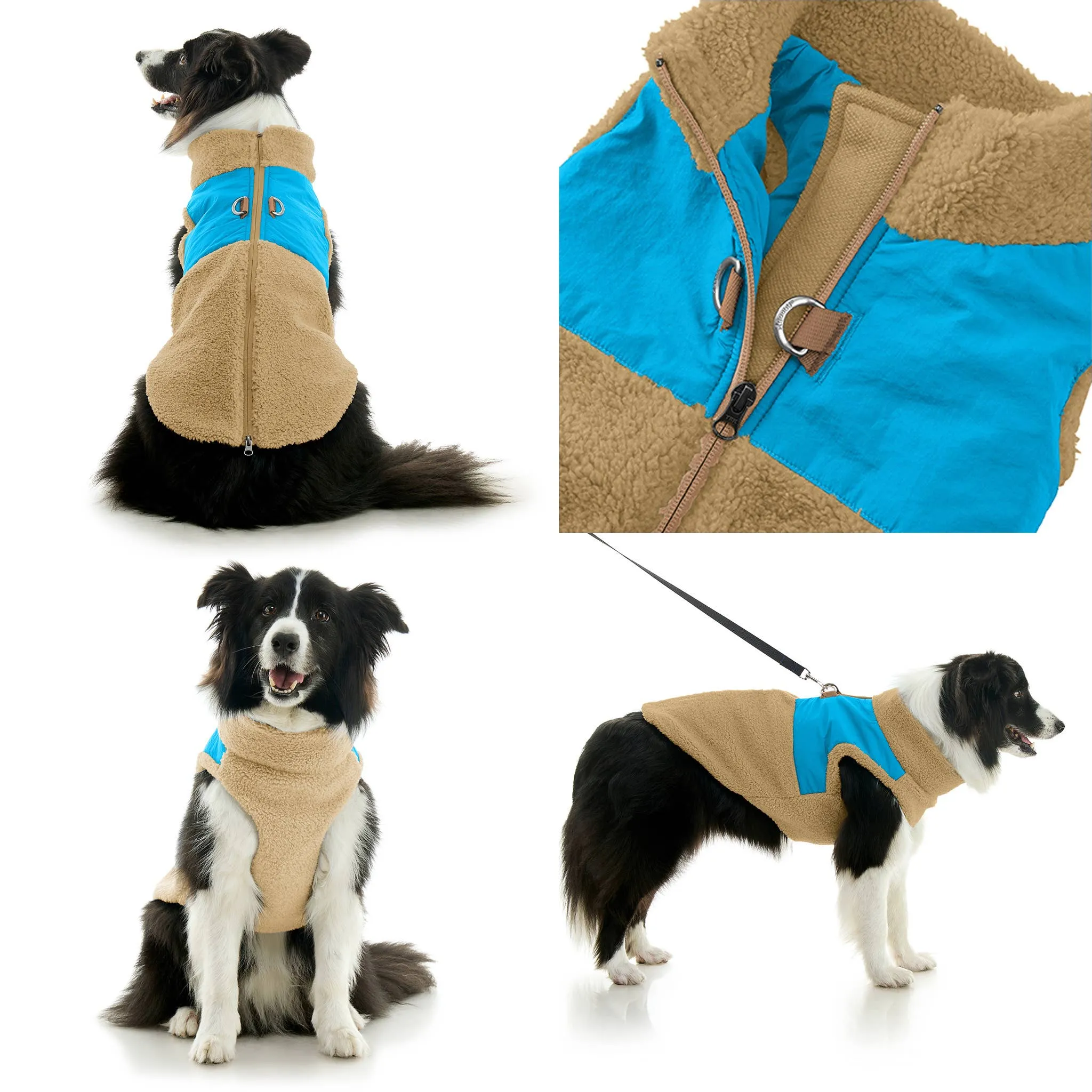 Gooby - Zip Up Sherpa Vest