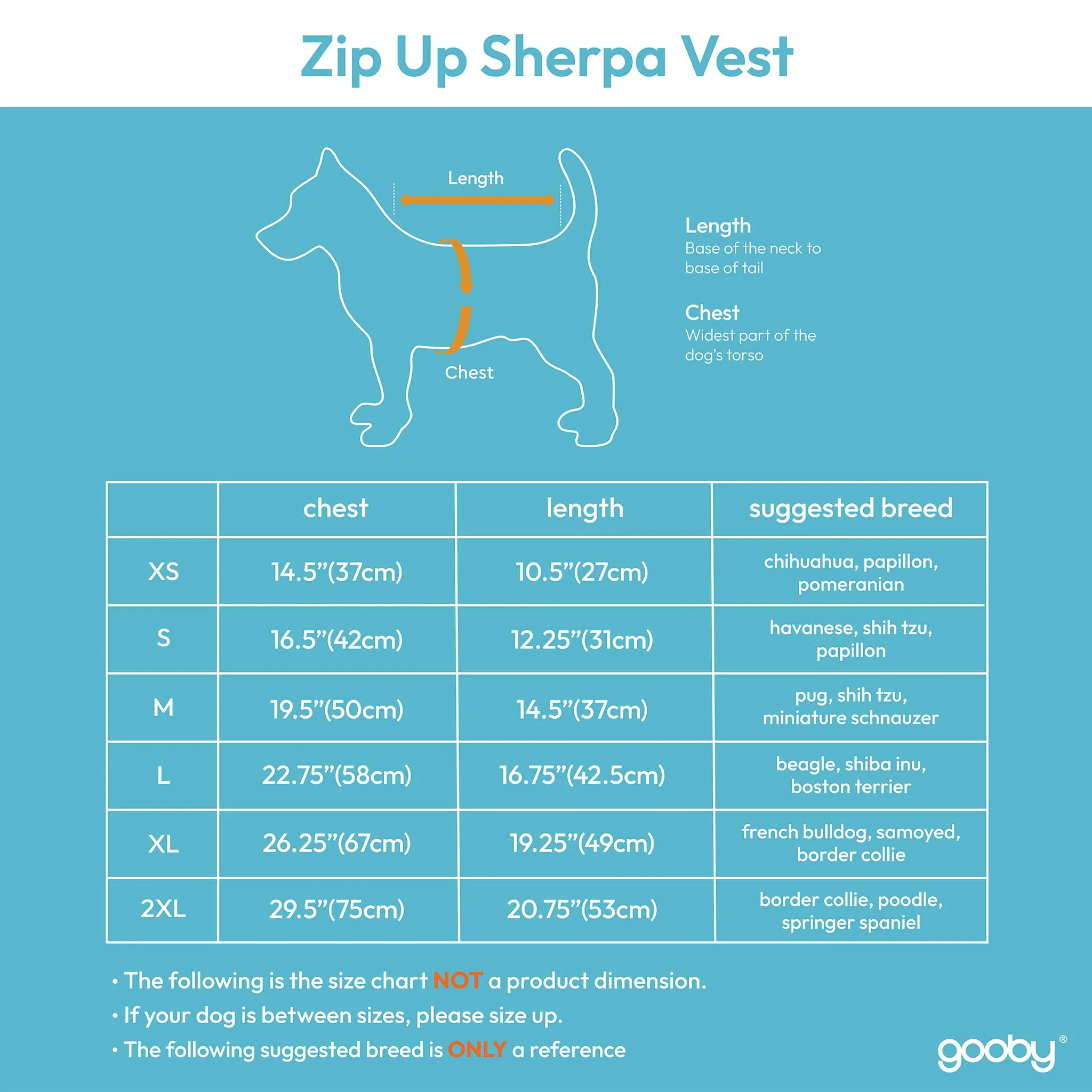Gooby - Zip Up Sherpa Vest