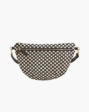 GRANDE FANNY WOVEN CHECKER IN BLACK AND CREAM