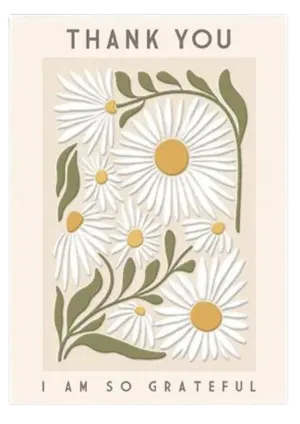 Greeting Card Daisy Flowers