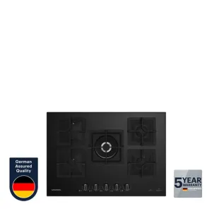 Grundig 60CM Gas Hob Black OCDK752DWKS