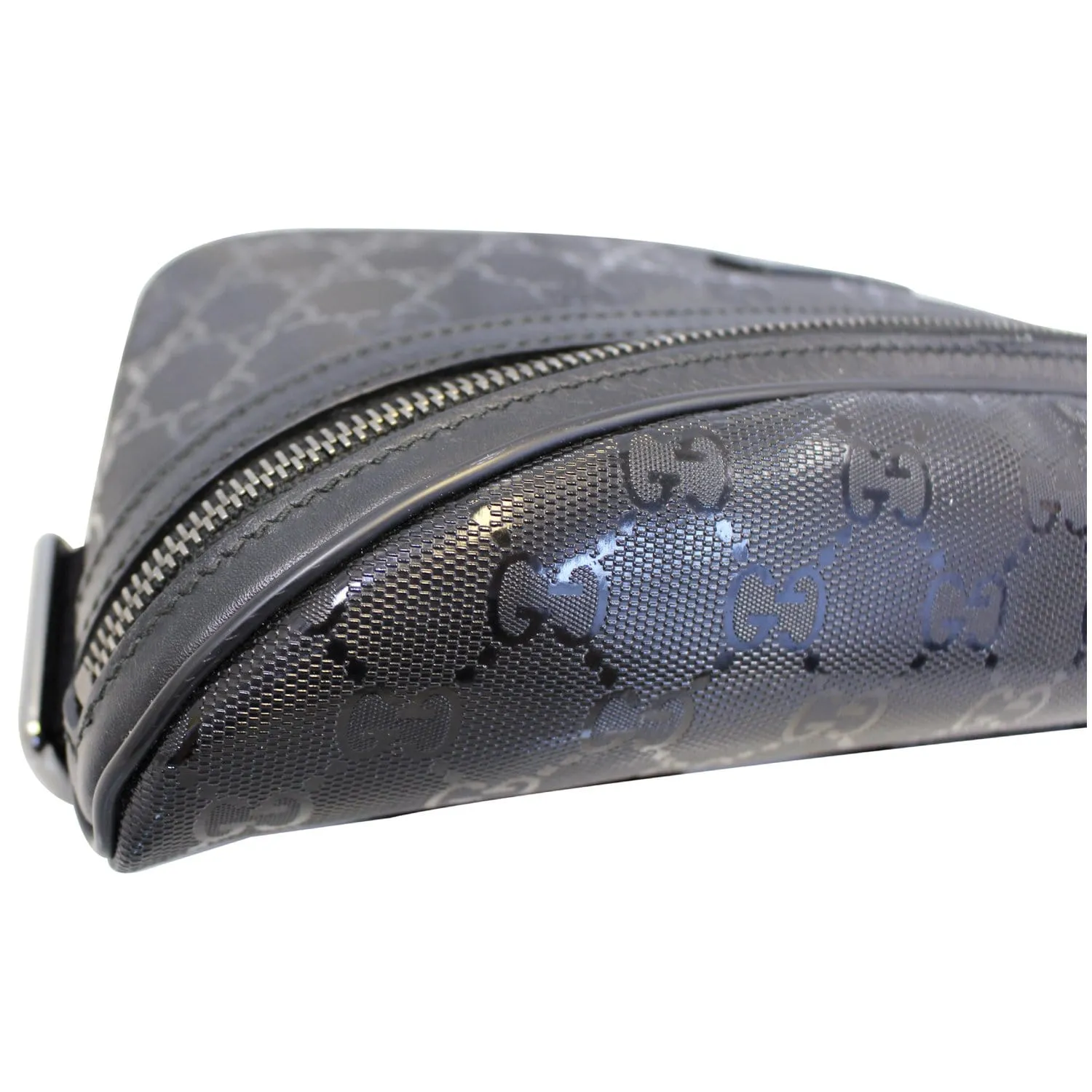 GUCCI GG Imprime Monogram Waist Bum Bag Black 233269