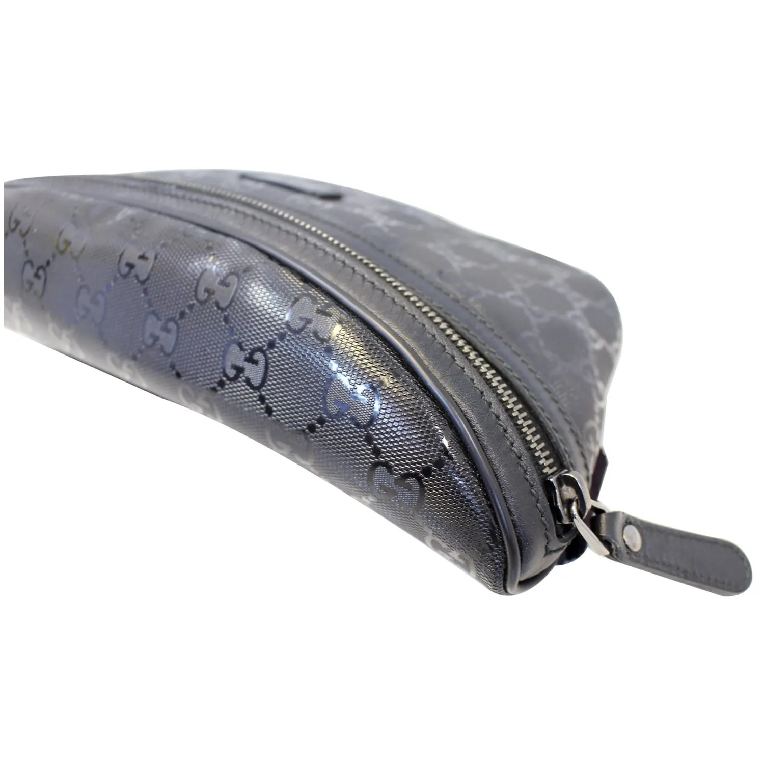 GUCCI GG Imprime Monogram Waist Bum Bag Black 233269