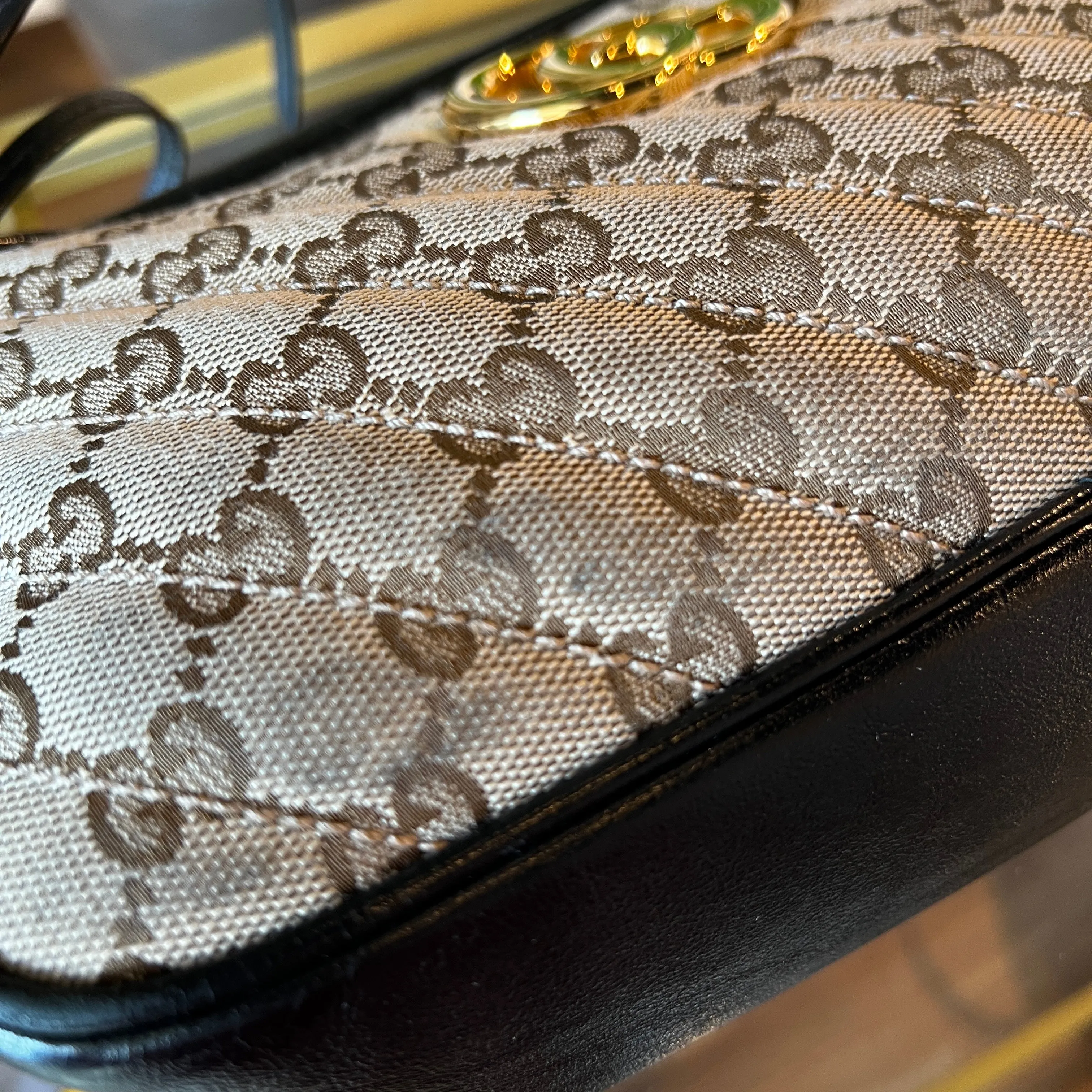 Gucci GG Marmont Diagonal Quilted Small Shoulder Bag
