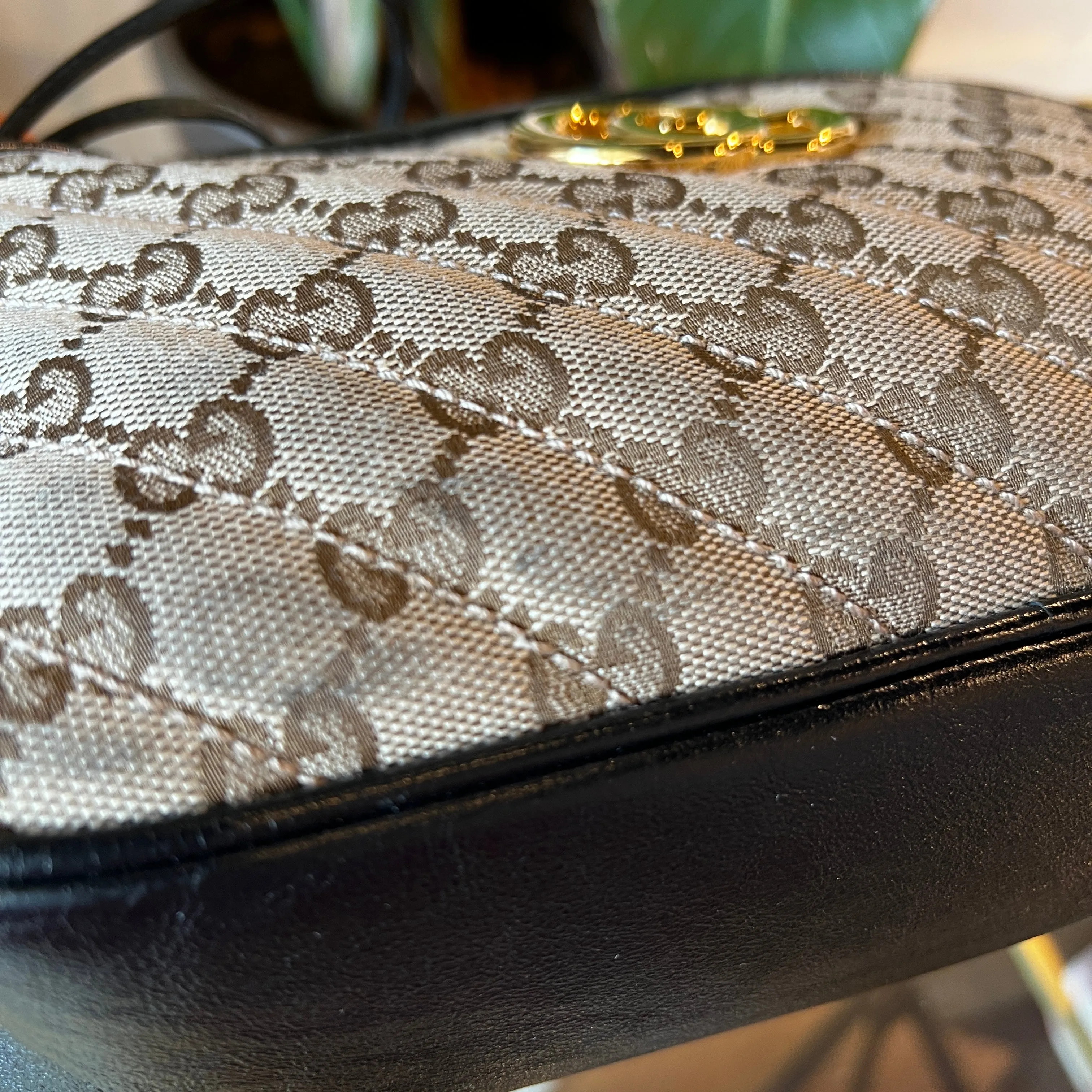Gucci GG Marmont Diagonal Quilted Small Shoulder Bag