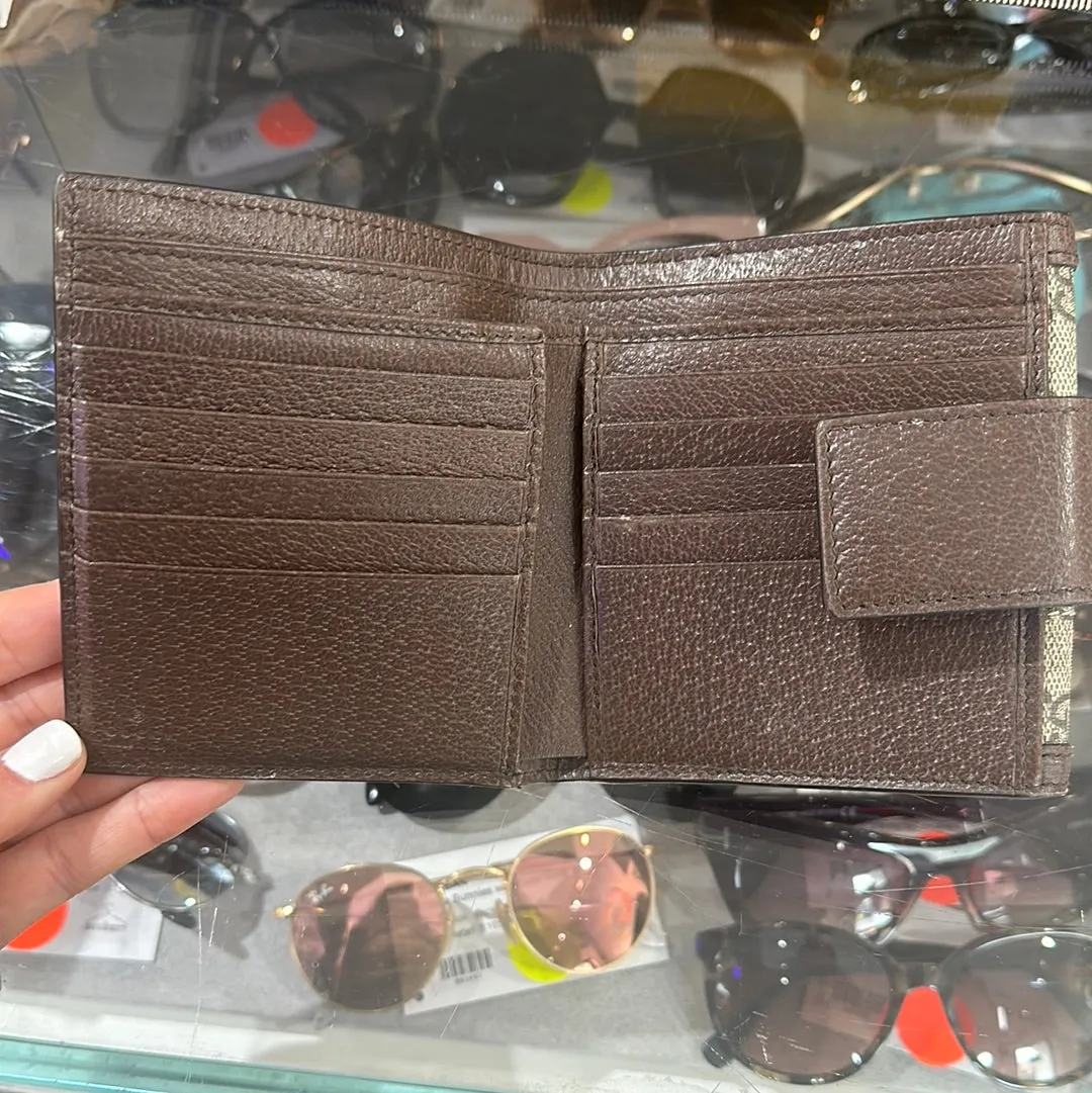 Gucci GG Monogram Web Supreme Folded Wallet
