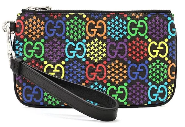 Gucci GG Psychedelic Wristlet Zip Pouch