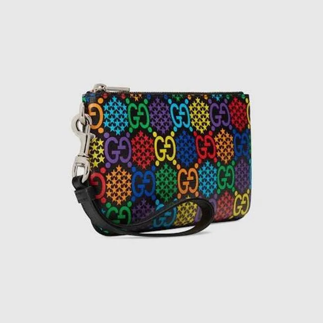 Gucci GG Psychedelic Wristlet Zip Pouch