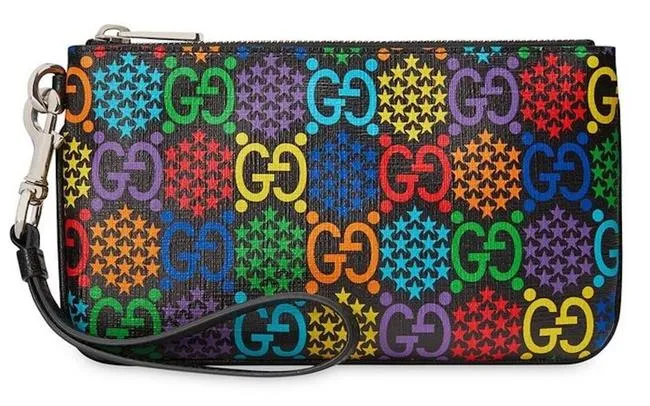 Gucci GG Psychedelic Wristlet Zip Pouch