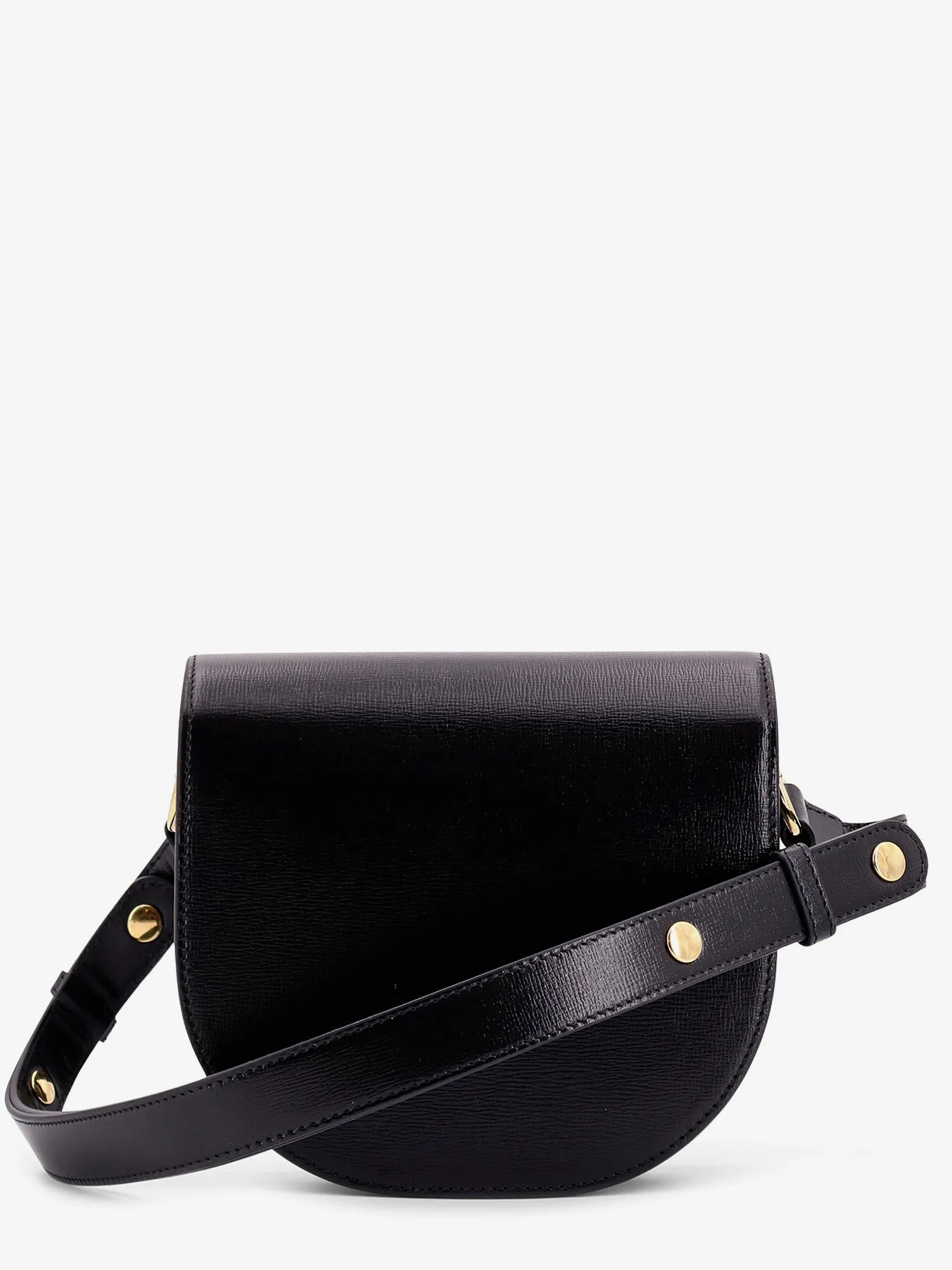 Gucci Leather Shoulder Bag With Iconic Metal Horsebit