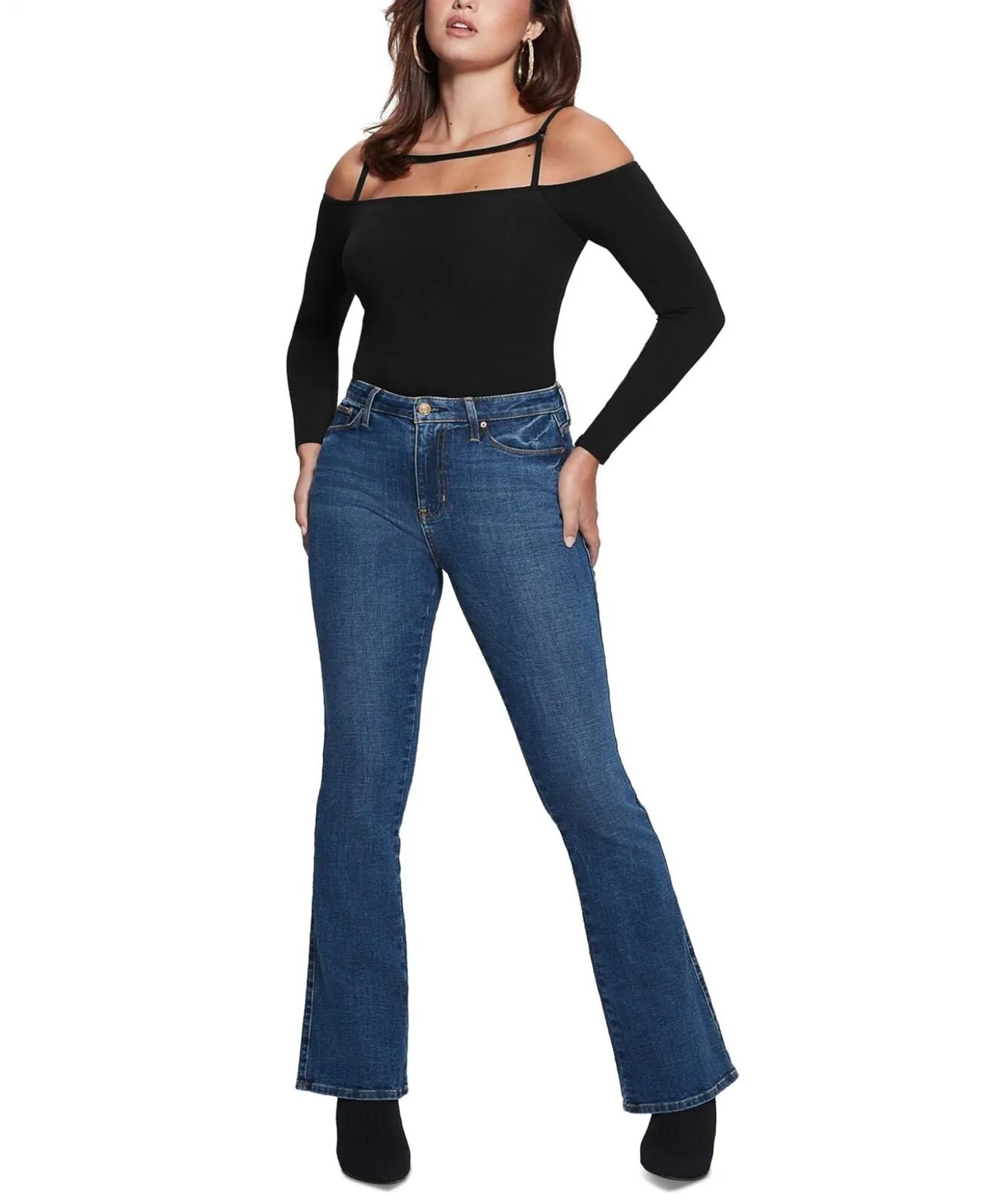Guess Women's Eco Malaya Harnessed Bodysuit W2BP54K49A1