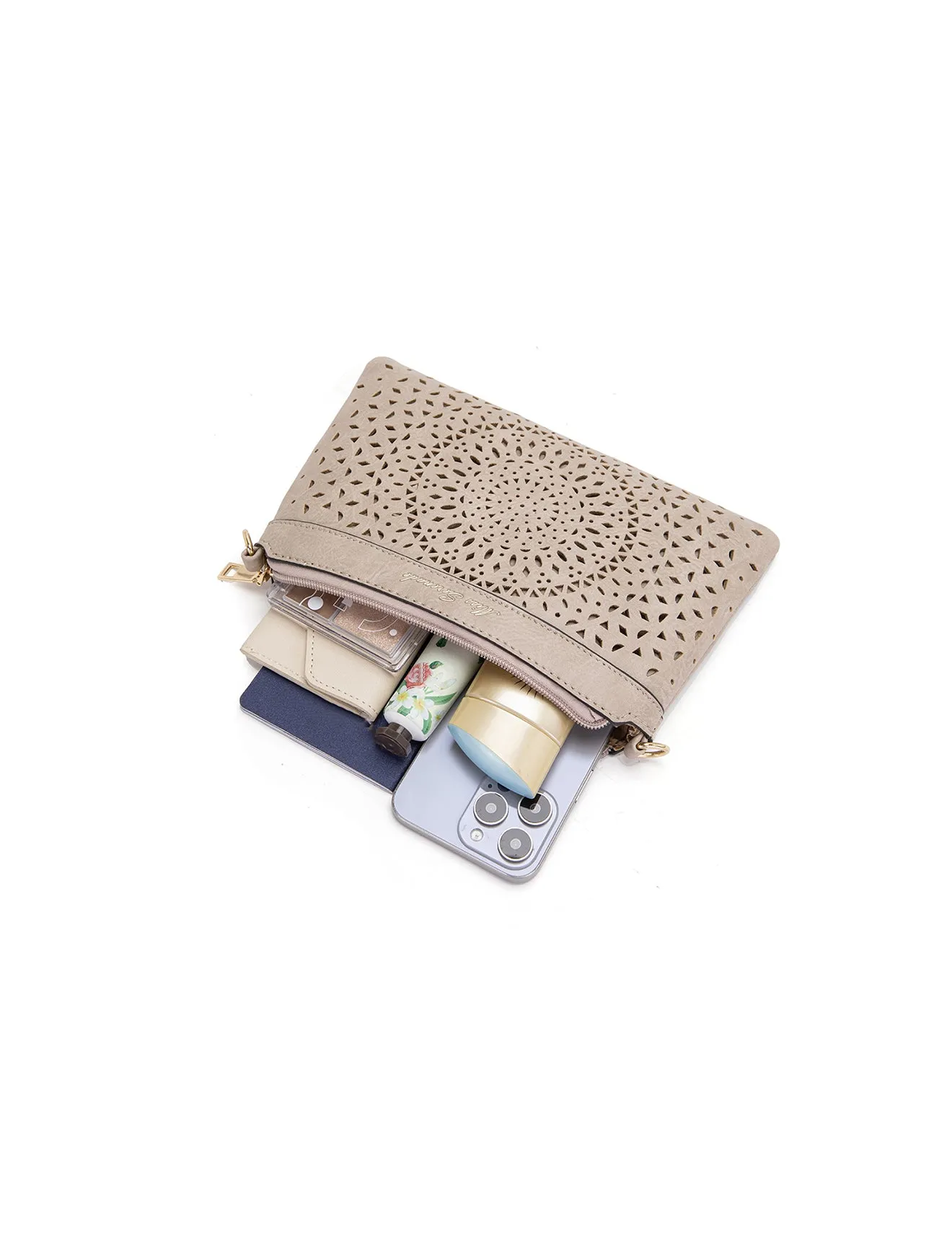 GYPSY SMALL VEGAN  XBODY BAG-XB-2342-TAUPE