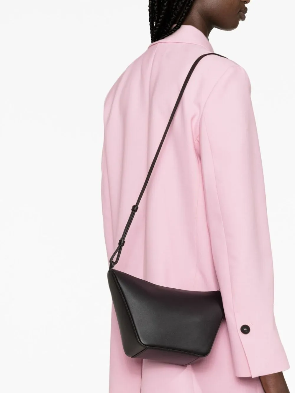 Hammock mini leather hobo bag
