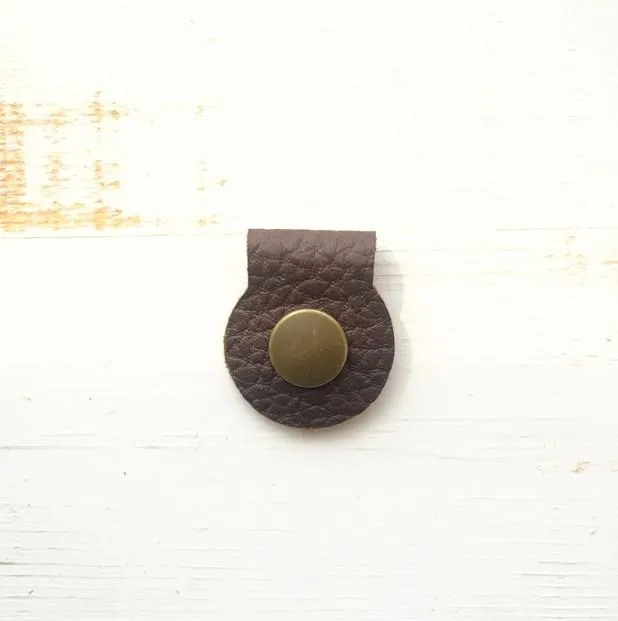 Handmade Leather Cute Cord Organizer Earbud Case Personalized Monogrammed Gift Custom Wallet Women Cord Taco