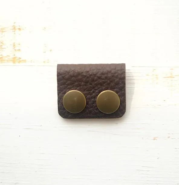 Handmade Leather Cute Cord Organizer Earbud Case Personalized Monogrammed Gift Custom Wallet Women Cord Taco