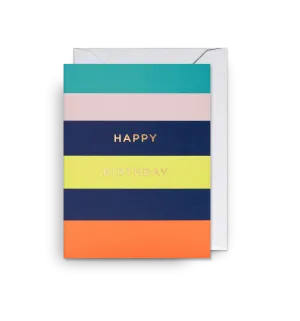 Happy Birthday Striped