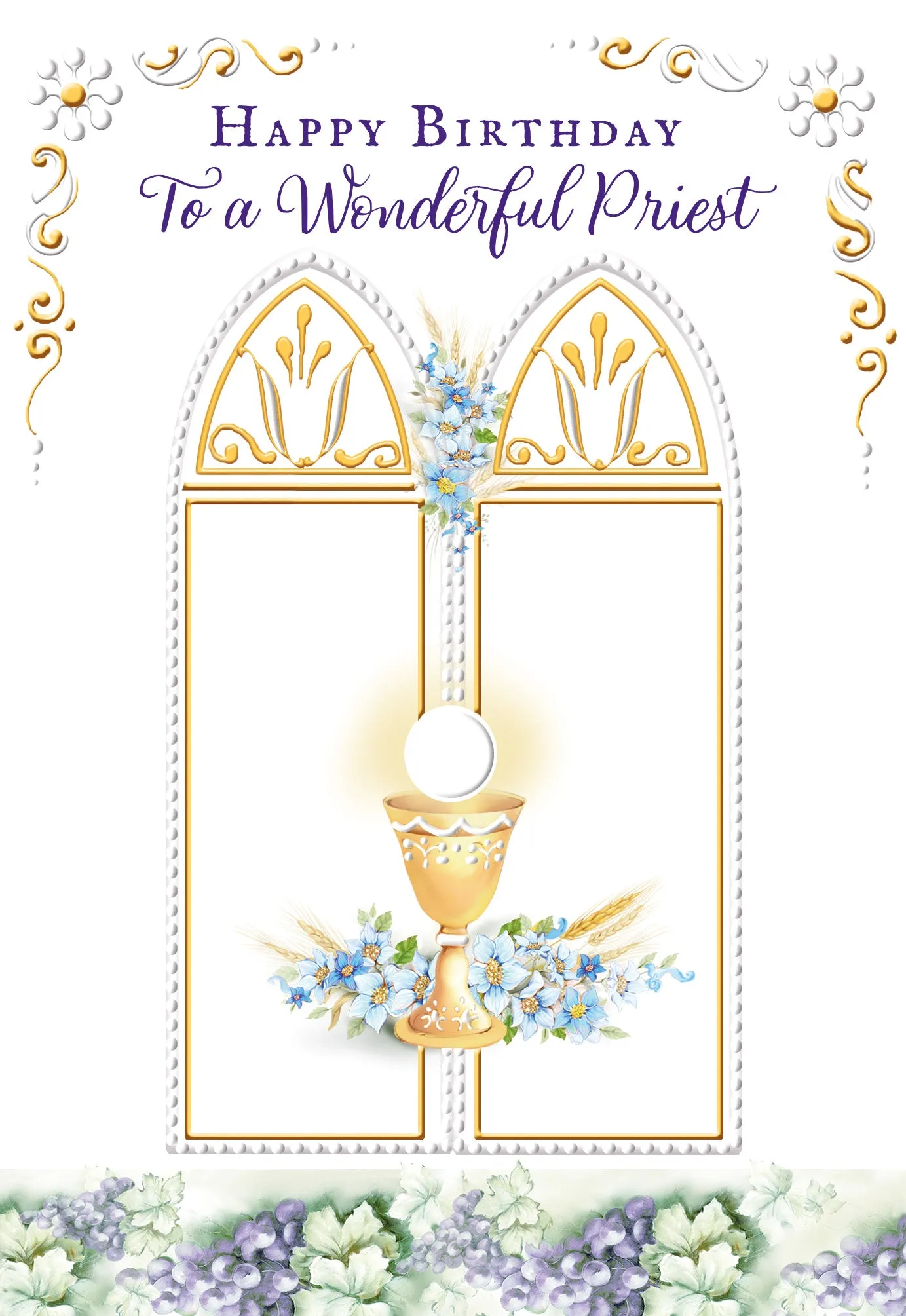 Happy Birthday To A Wonderful Priest Greeting Card