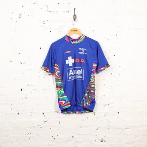 Headlock Vintage Cycling Top Jersey - Blue - L