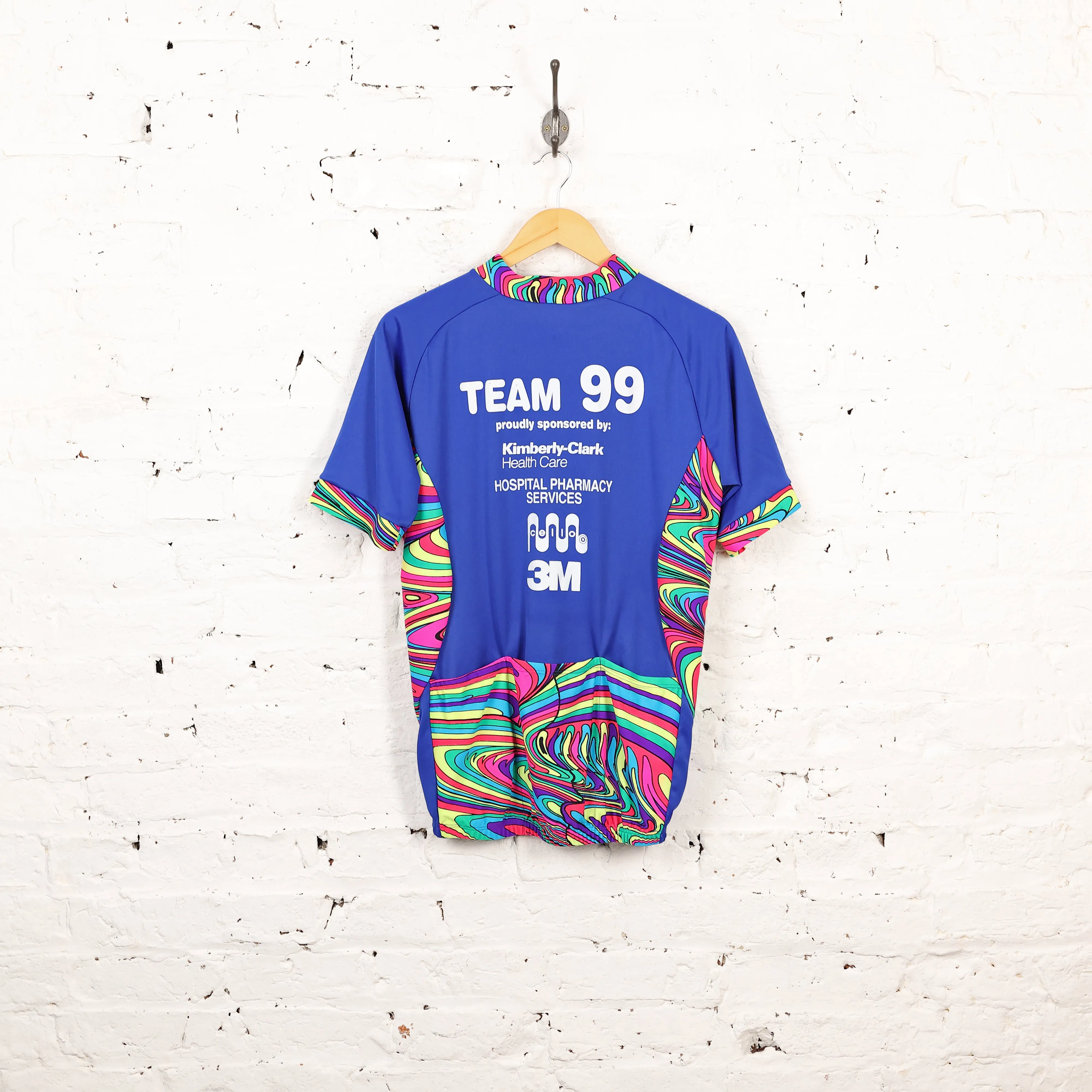 Headlock Vintage Cycling Top Jersey - Blue - L
