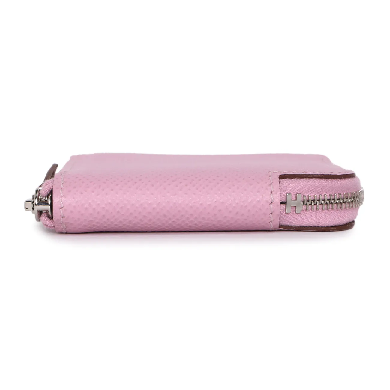 Hermes Mauve Sylvestre Epsom Silk'in Change Purse
