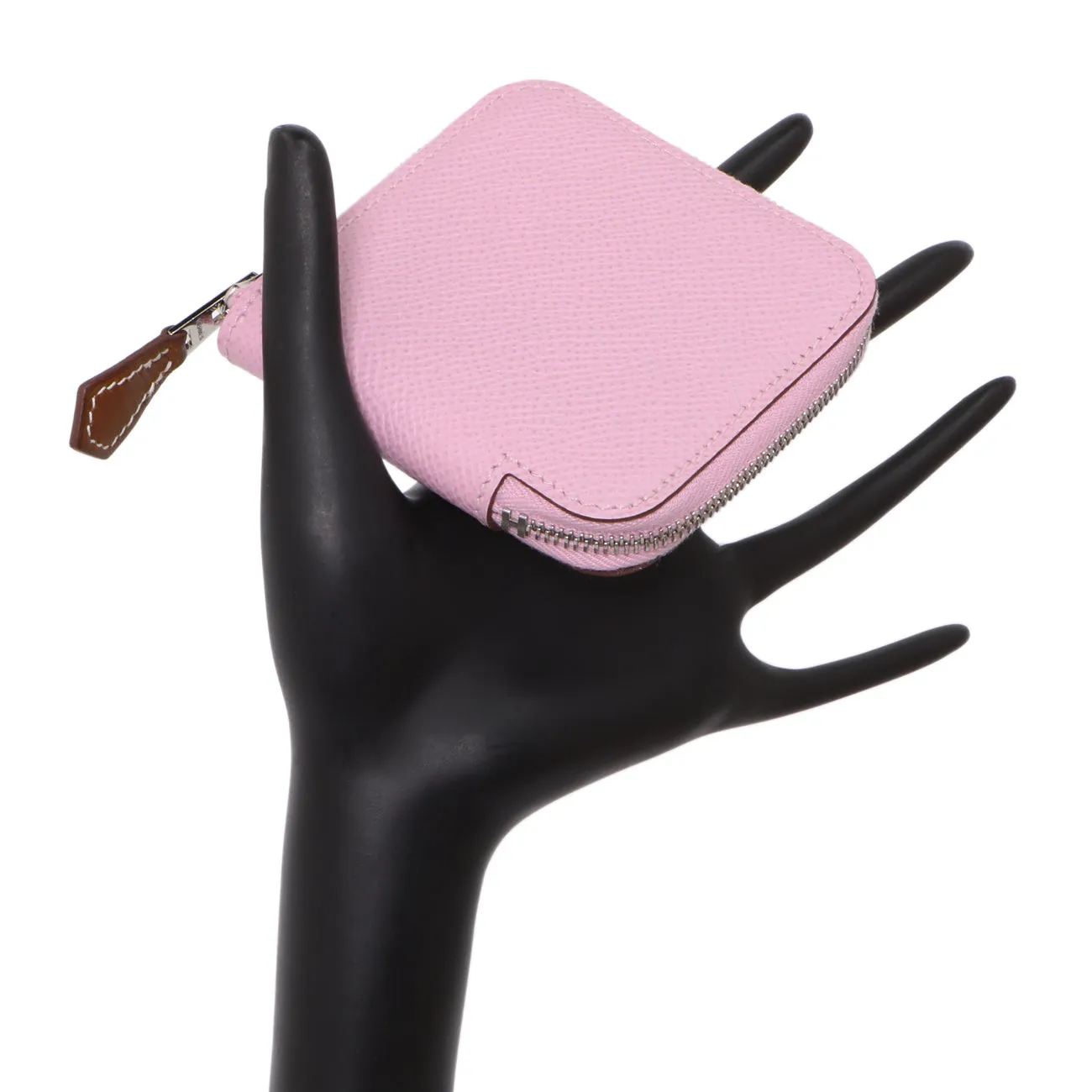 Hermes Mauve Sylvestre Epsom Silk'in Change Purse