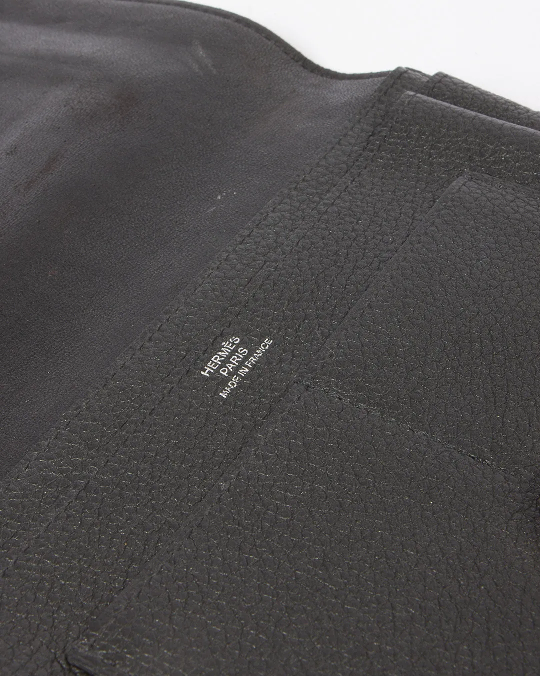 Hermès Black Clemence Dogon Duo Wallet