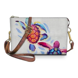 High-Quality Vintage Two Turtles Crossbody Bag for Timeless Style