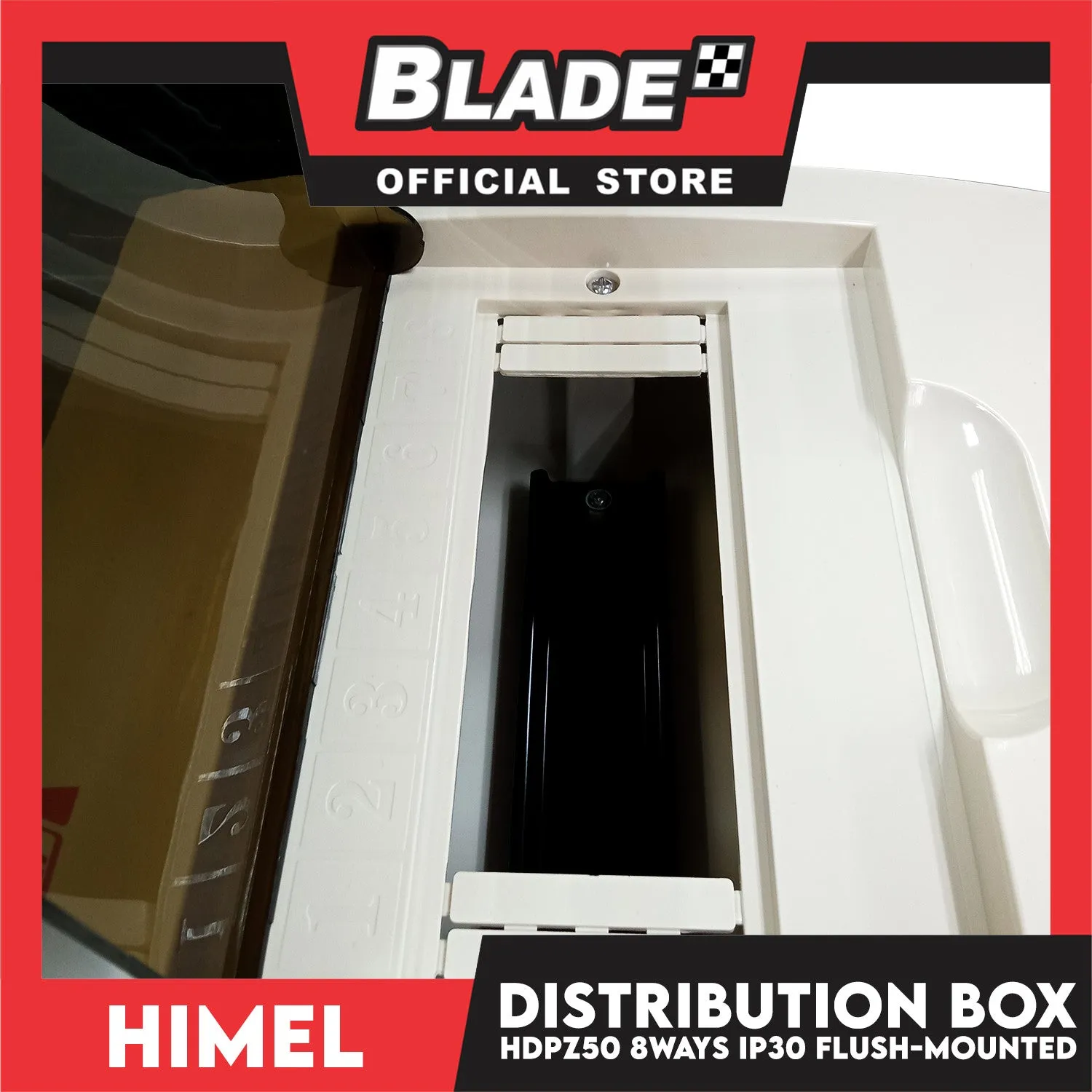Himel Distribution Box HDPZ50P 8 ways IP30 Flush Mounted