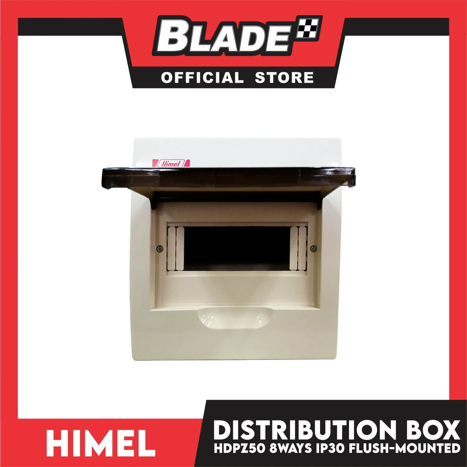 Himel Distribution Box HDPZ50P 8 ways IP30 Flush Mounted