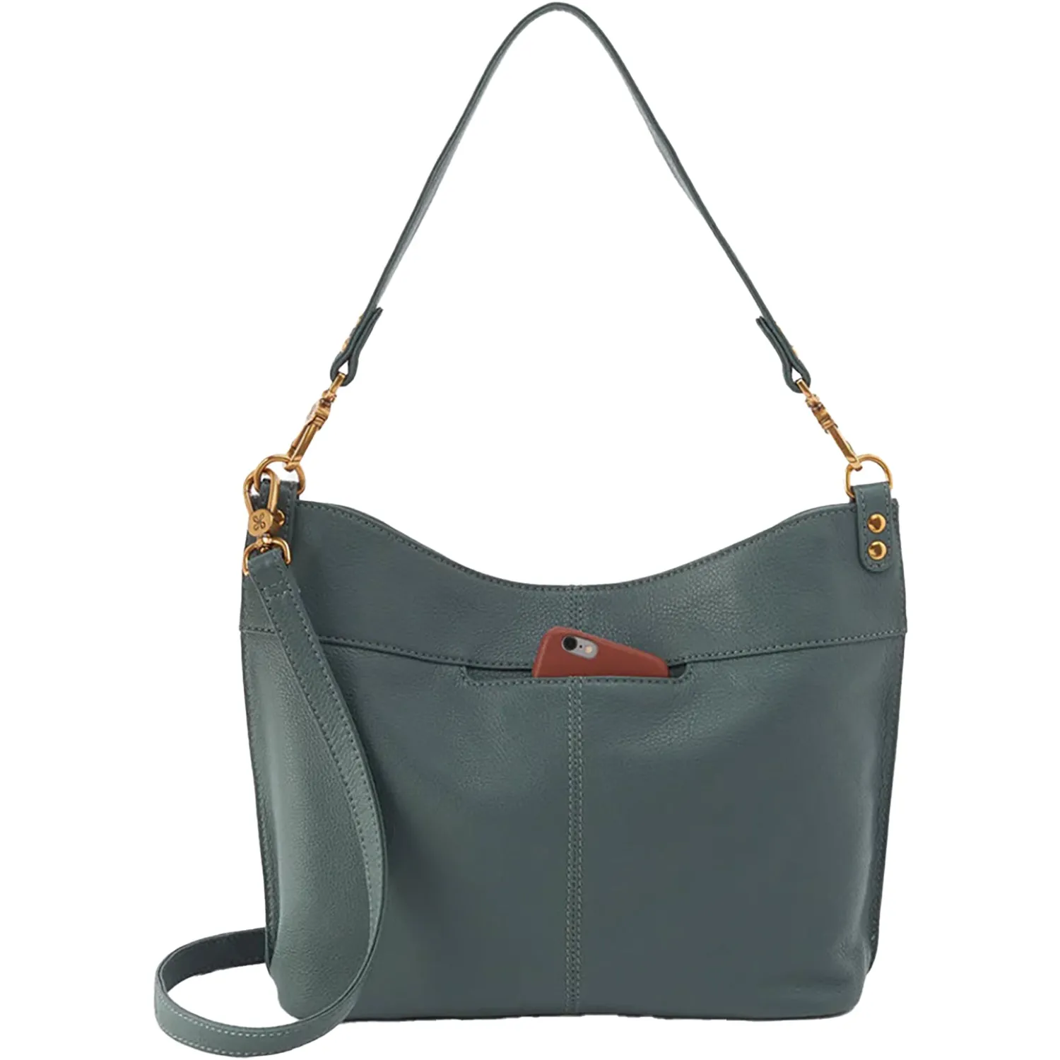 Hobo Pier Sage Pebbled Leather