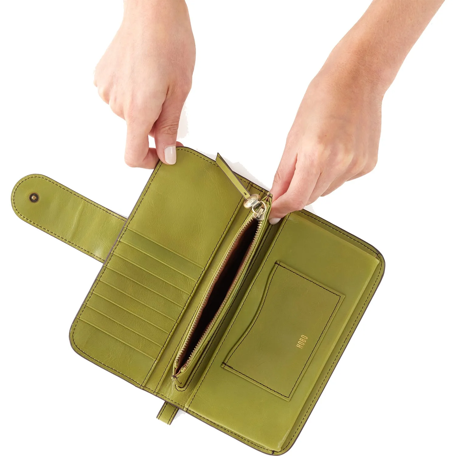 Hobo Ponder Dark Citron Vintage Hide Leather