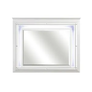 Homelegance Allura Mirror in White 1916W-6