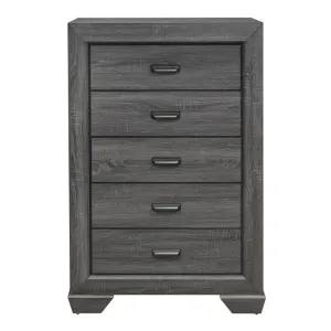 Homelegance Beechnut 5 Drawer Chest in Gray 1904GY-9