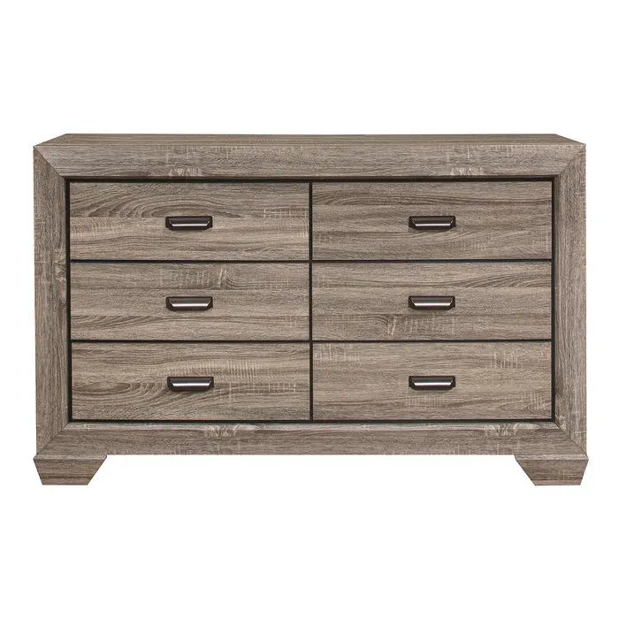 Homelegance Beechnut 6 Drawer Dresser in Natural 1904-5