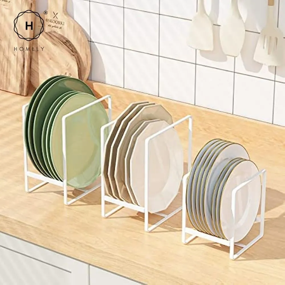 Homlly Kitchen Pot Plate Display Holders Organizer Rack