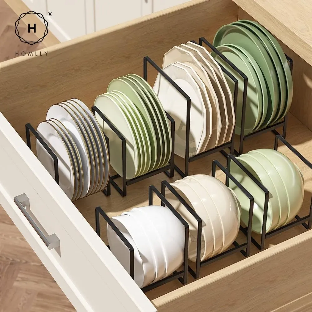 Homlly Kitchen Pot Plate Display Holders Organizer Rack