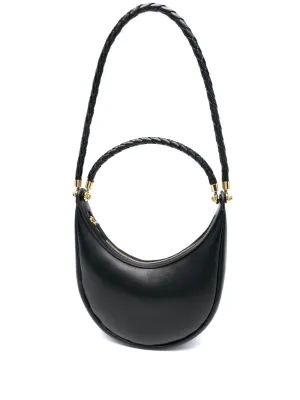 Hula hoop leather handbag