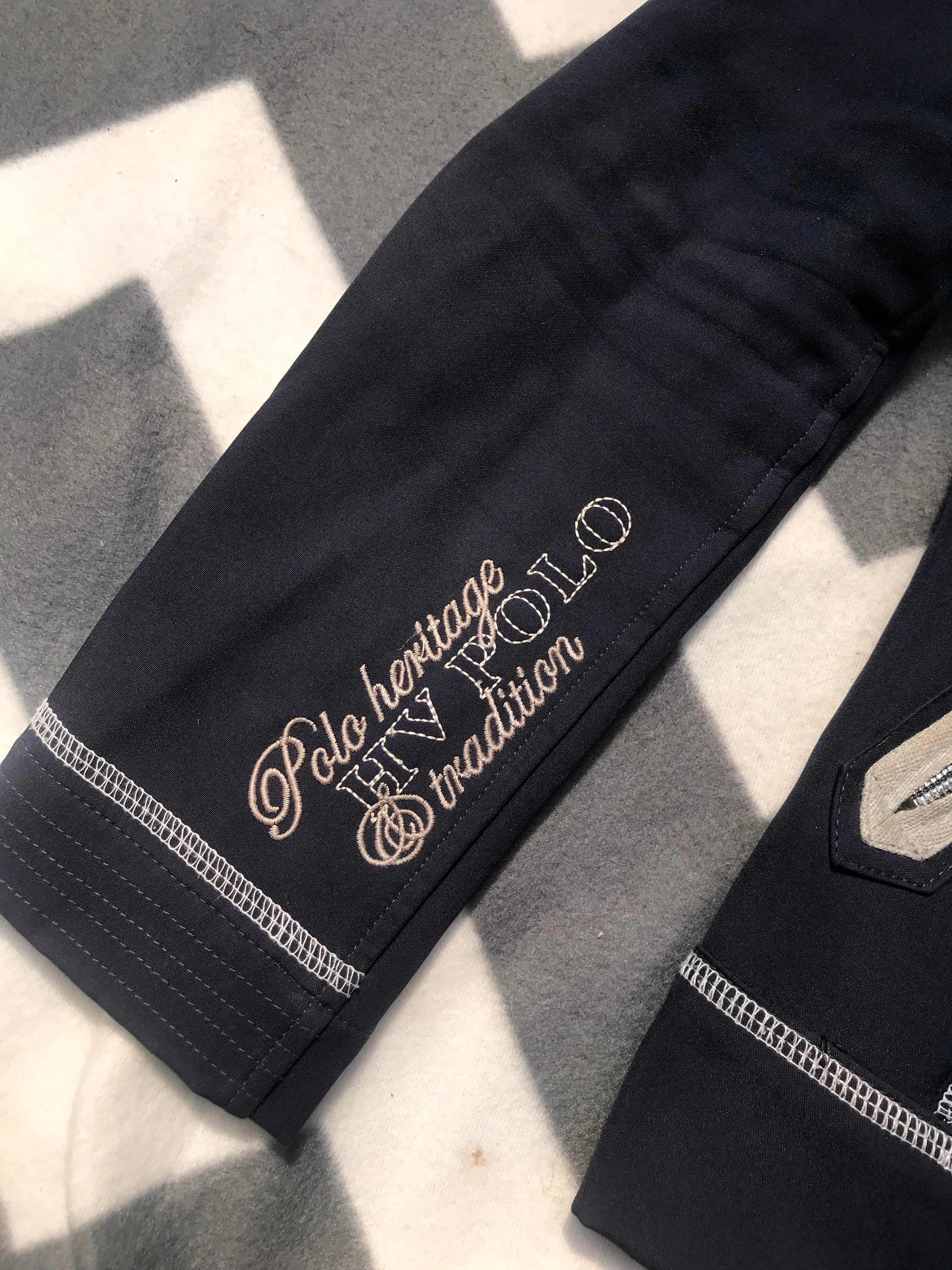 Hv polo navy zip up jacket size small FREE POSTAGE